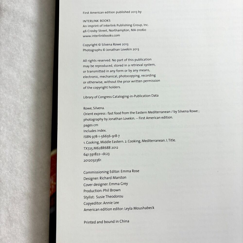 Orient Express Silvena Rowe Ethnic Food Mediterranean Quick Cooking Cookbook HC - Picture 4 of 8